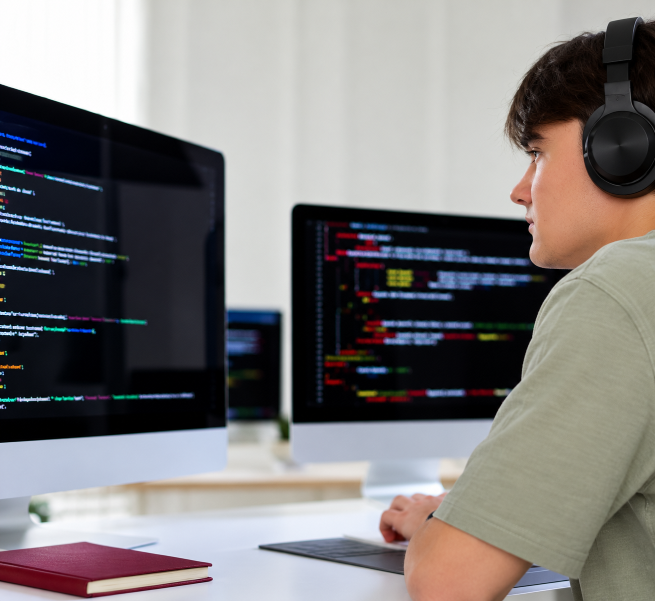 Ilustrasi coding dengan AI
