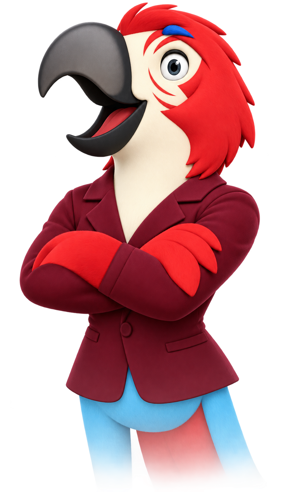 Mexa, maskot burung merah Universitas Mulia
